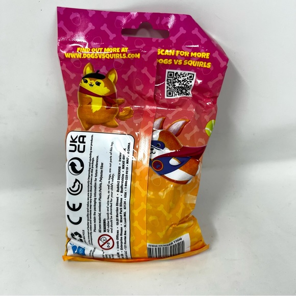 Dogs vs Squirls 4" Plush Mystery Blind Bag New Sealed 1 QTY Unopened - Picture 2 of 2